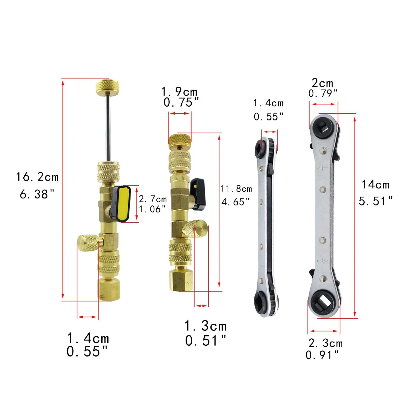 Strumento per la rimozione del nucleo della valvola dell'aria condizionata da 23 pezzi Installazione semplice professionale