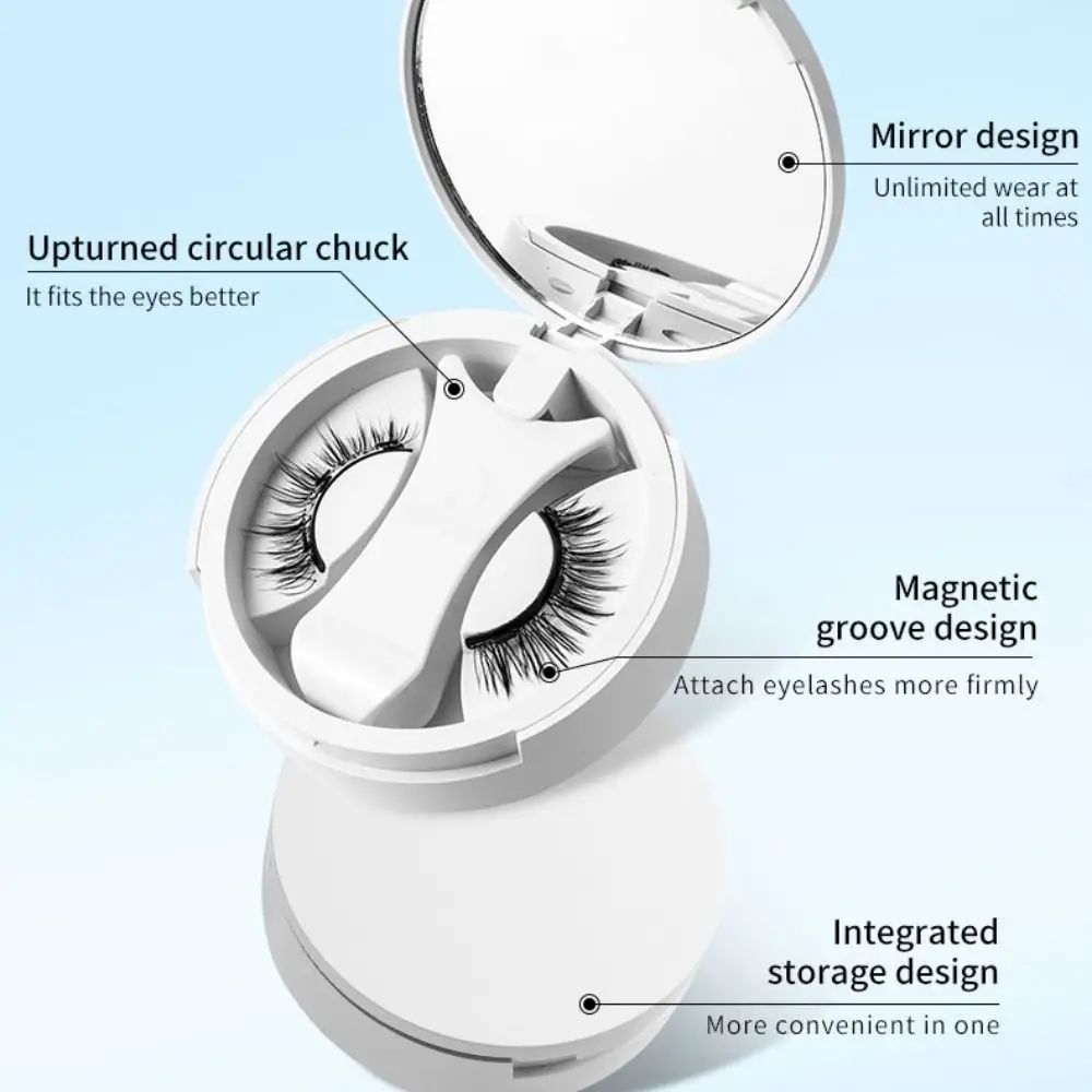 Reusable Magnetic False Eyelashes Glue-free Waterproof Full Strip Fake Eyelash Convenient Comic Magnetic False Eyelash