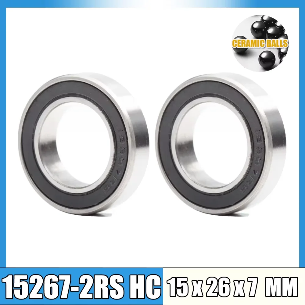 2PCS 15267 24377 17287 18307 24378 15268 16277 16287 163110 173110 RS Hybrid Si3N4 Ceramic Bearing Bike Hub Bottom Bracket 2RS