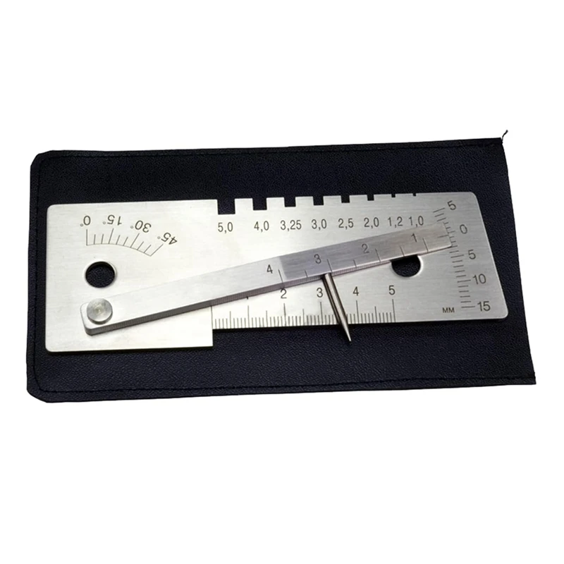 A93G Industrial Grade Gauge Height 0-5Mm Multi Function Welder Tools 45 Degree Measuring Tools