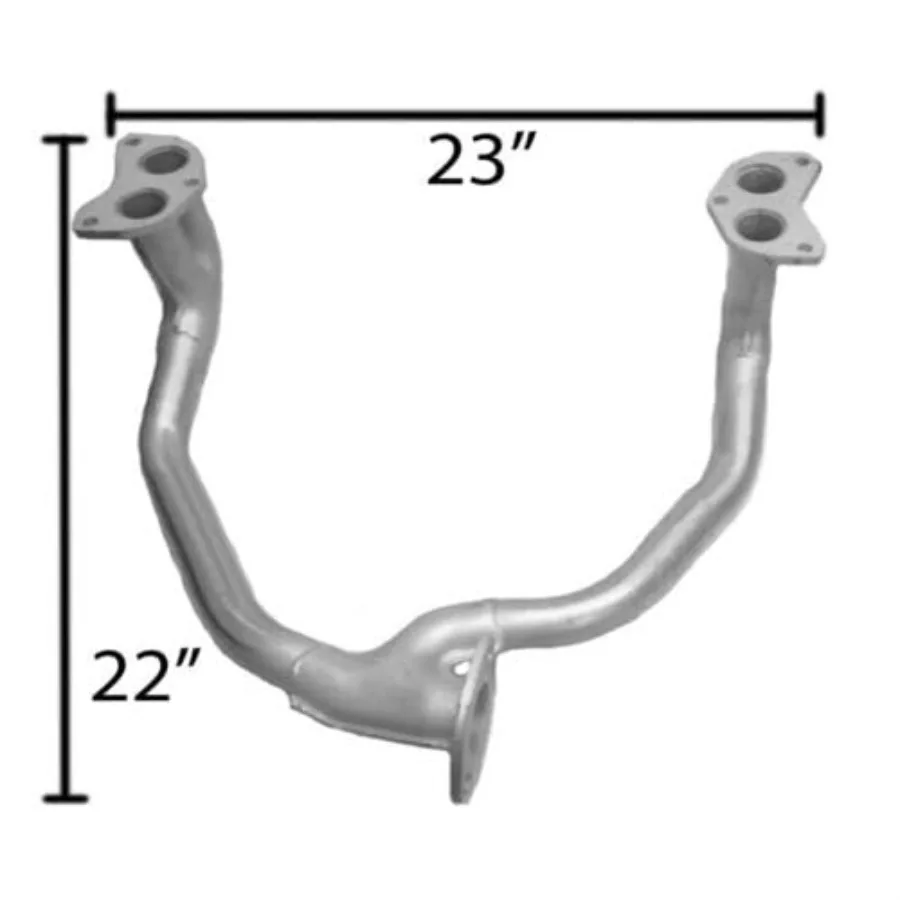 أنبوب عادم أمامي من الفولاذ المقاوم للصدأ YPipe متوافق مع محرك Subaru Outback 20002005 2.5L جزء بديل عالي الأداء مع F