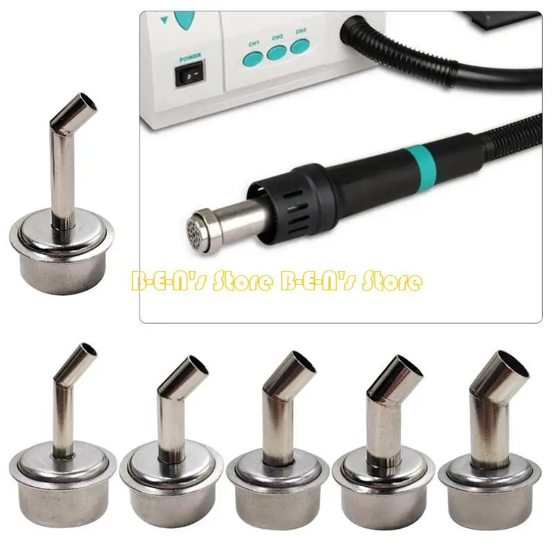 

Y1AD 45 градусов изогнутый нагревательный адаптер сопла 5/6/7/8/9/10 мм для пайки 861DW