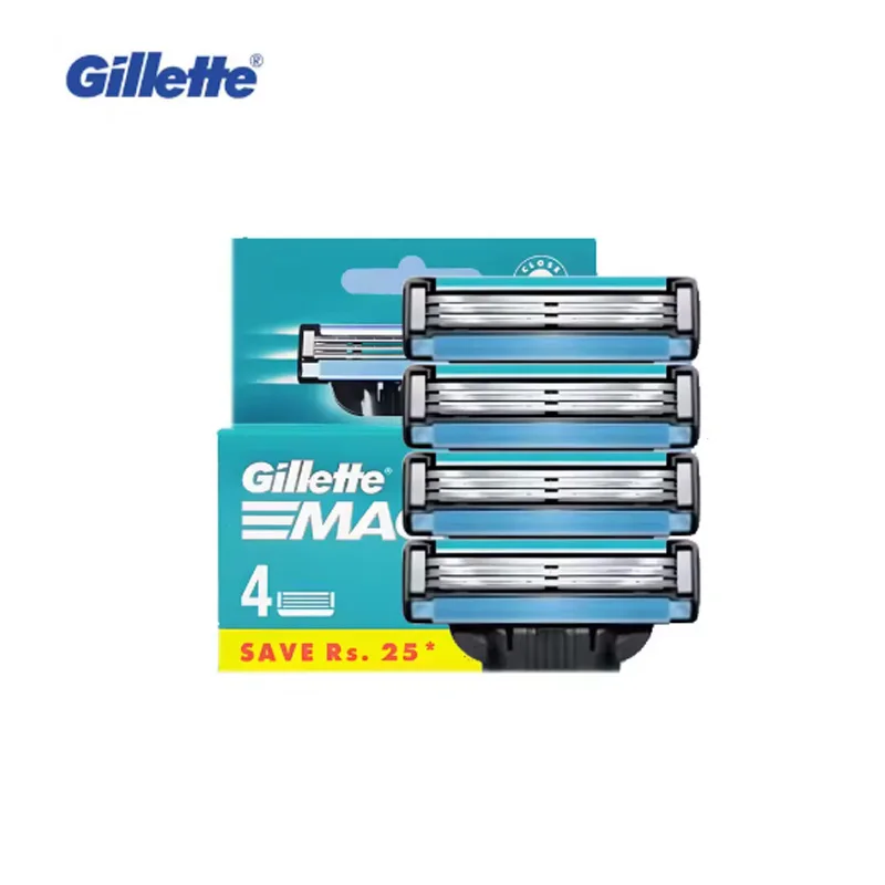 Gillette Mach3 Razor Set for Men 1 Handle + 5 Blade Refills 3-Blade Layers Close Shave Kit view 3