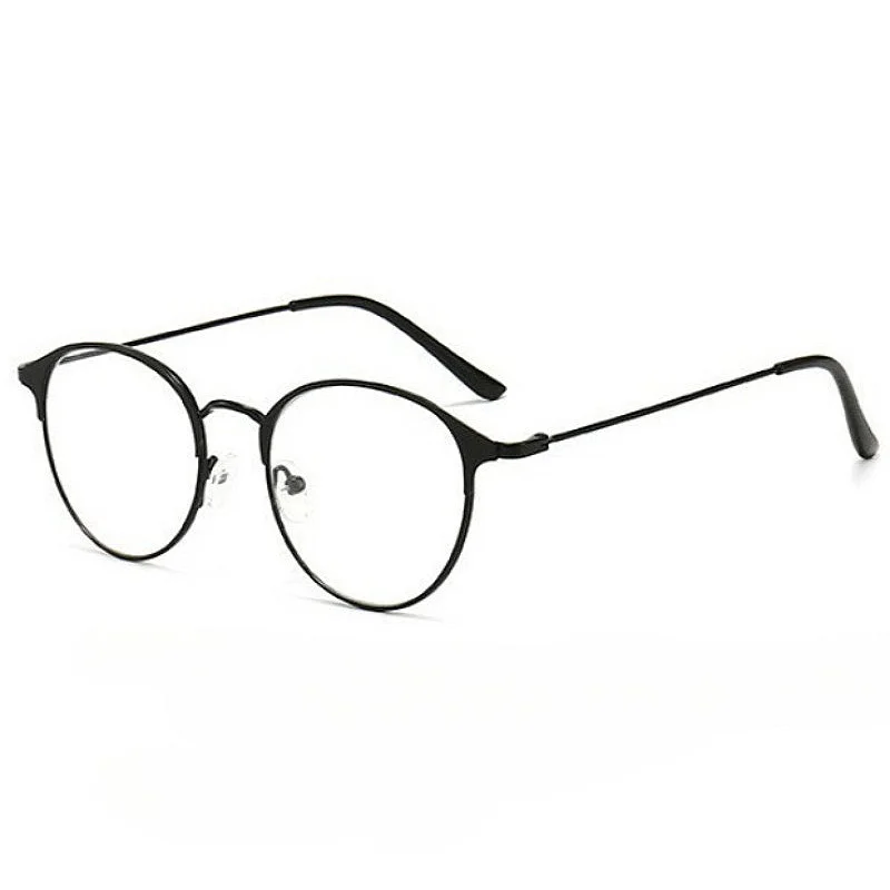 Koreanische Anti-Strahlungs-Brille mit Rundem Metallrahmen für Damen und Herren, Blaulichtfilter-Brille – Detail 5