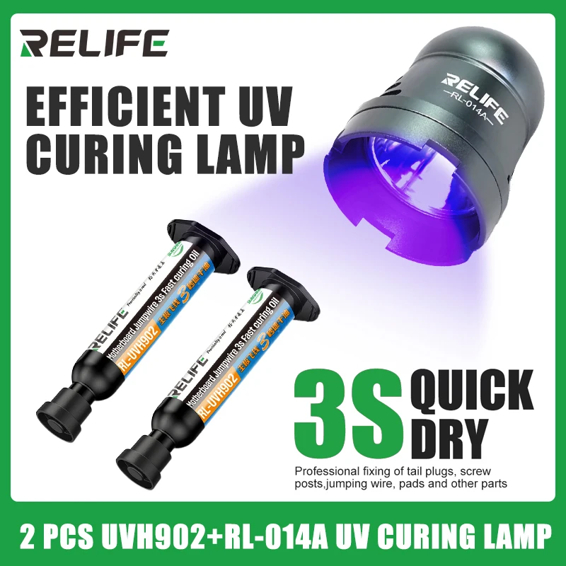 

RELIFE RL-UVH902 Motherboard Jumping Wire 3 Seconds Quick Dry Oil Jumping Wire Curing UV-curing Ink Motherboards and Fly-wires