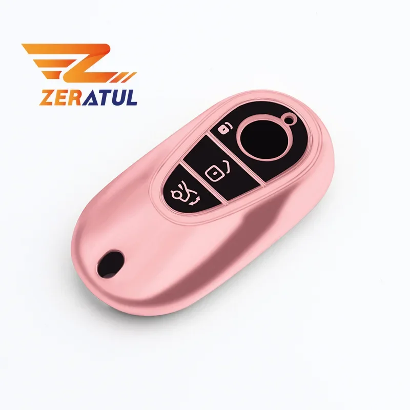 Auto Shell Fob for Mercedes Benz C S Class W223 W206 S260L S350L S400L S450L S500L Maybach S480 S580 TPU Car Key Case Cover