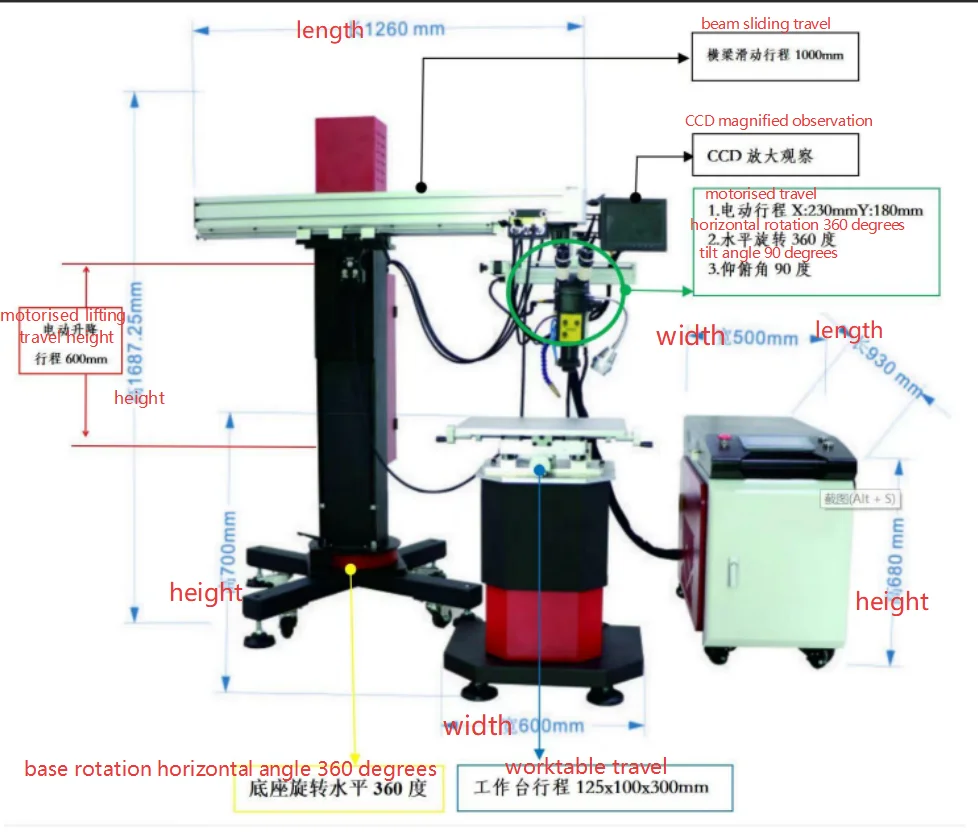 Boom Qcw Fiber Laser Welding Machine For Repairing Mold