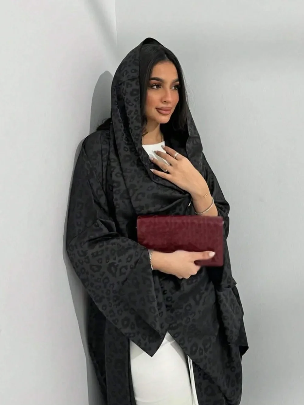 Oriente médio solto abaya muçulmano feminino manga cheia impresso abayas casual kaftans jilbabs étnico islâmico maxi vestidos com hajib