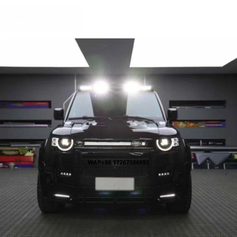 

Dry Carbon Material Defender Roof Spoiler With Led for Defender 90 110 Front Spoiler 90 110 Wing