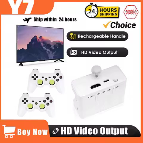 Y7 Game console Retro 128G 256G Linux System 4K Video Game Console LPDDR4 2GB TV Box Wireless Controller Game Christmas gifts