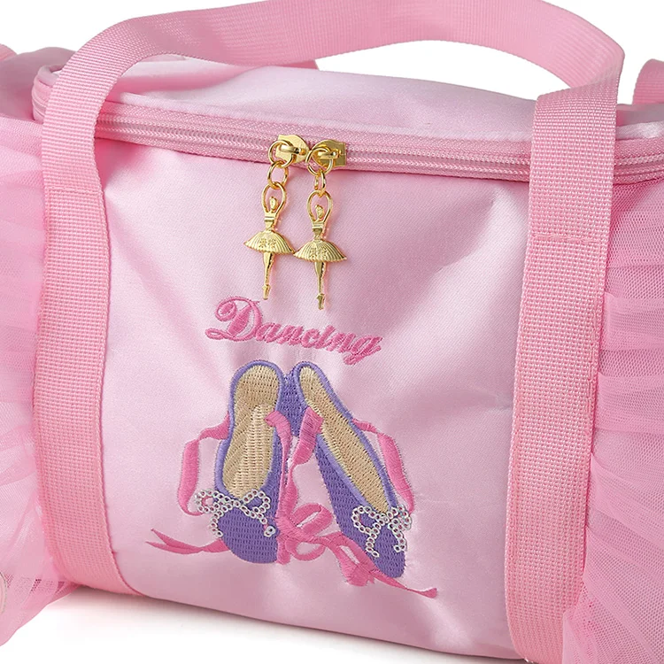 Bolsa de Ballet Dance infantil, Lace Ballet Bag, Sacos de Dança para Crianças, Saco Adorável de Alta Qualidade