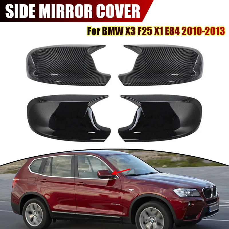 

For BMW X3 F25 2010-2013 X1 E84 2009-2012 Rearview Mirror Cover Trim Car Side Wing Mirror Cap Accessories