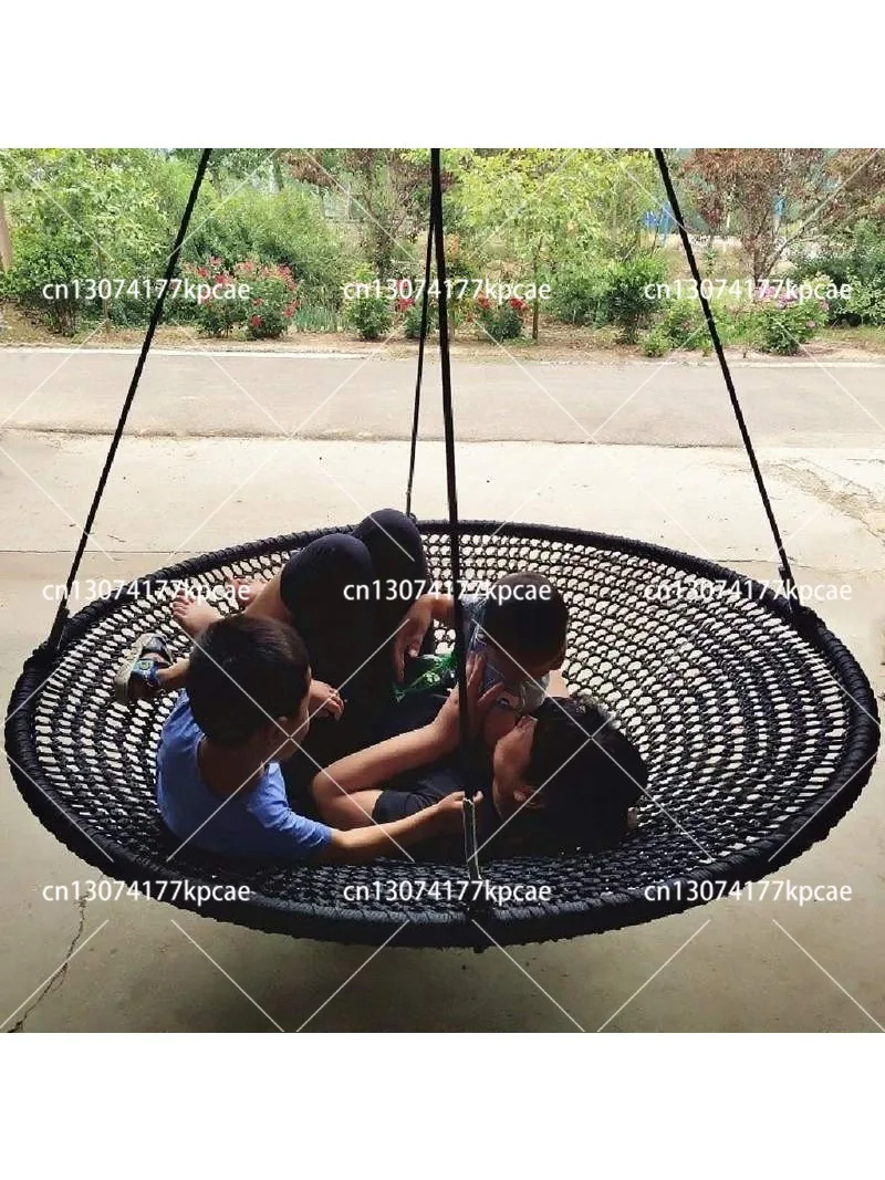 Children's swing large playground scenic outdoor disc round bird's nest courtyard