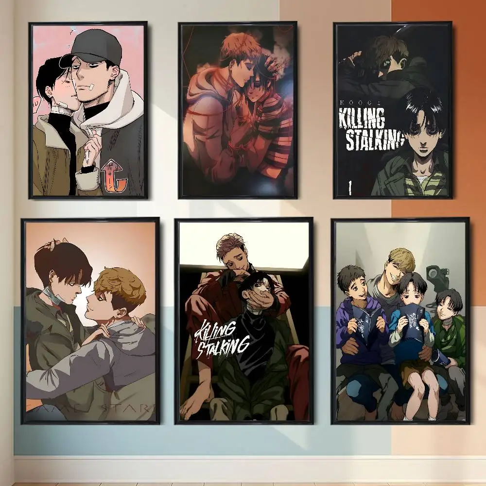 Yoon Bum Killing Stalking Oh Sangwoo Poster Prints Wall Art Painting Picture Gift Living Room Bar Restaurant Dec Sticker Large