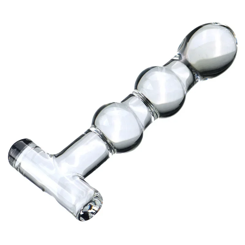 Handle Pull Beads Buttplug Glass Anal Plug Stimolation Ass Stretcher Adult Sensory Toys Supplies Sexy Accessories Masturbator