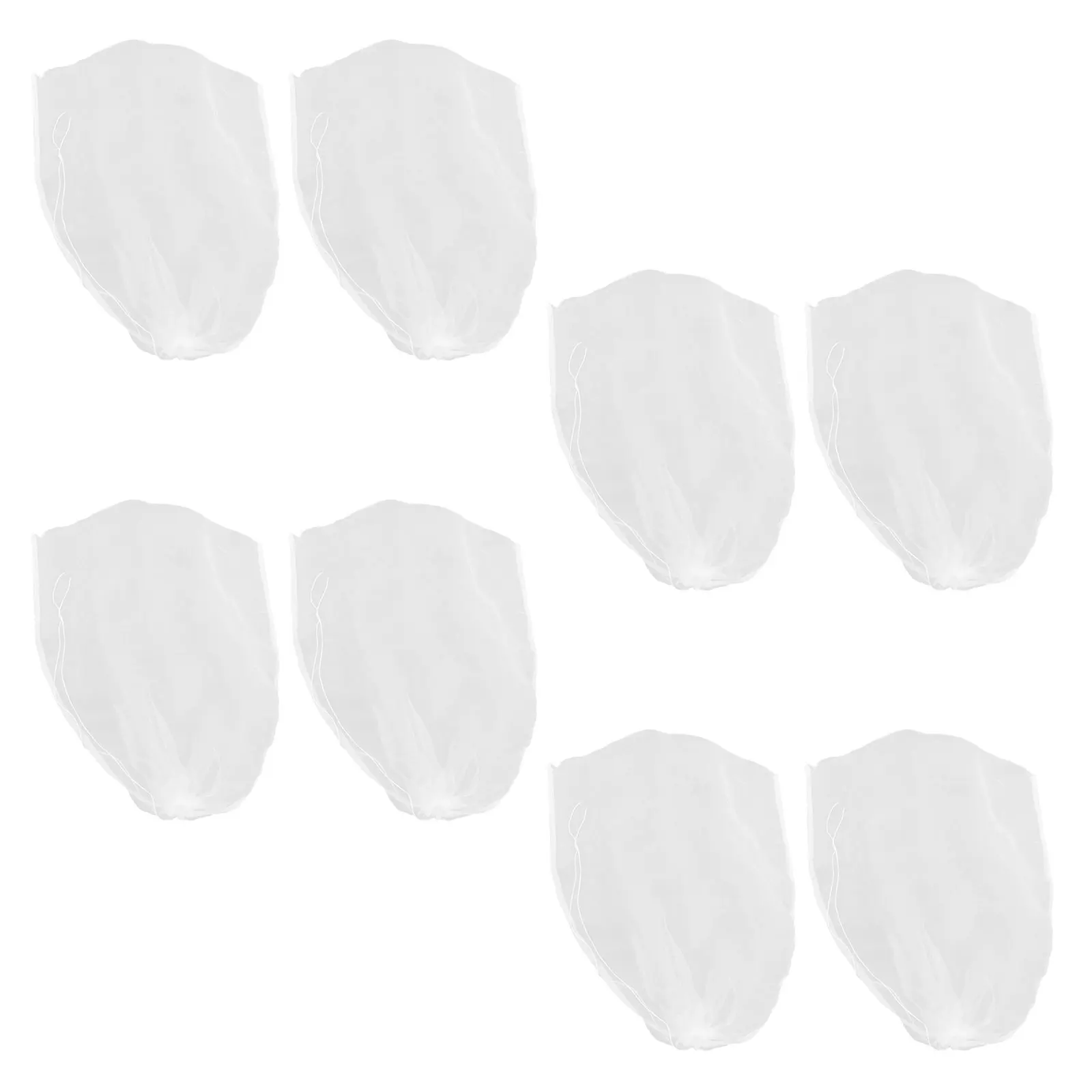 8Pcs Plant Netting Bags Fine Mesh Drawstring Zipper Closure Bird Insect Barrier Garden Protection Covers Garden Bug Netting