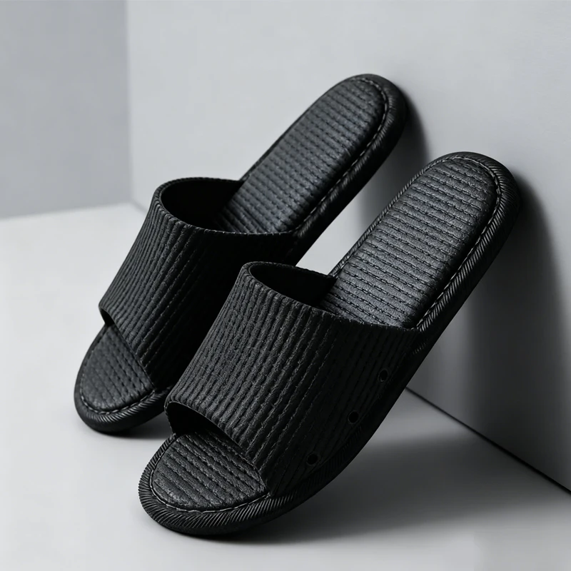 

Парные летние домашние тапочки для купания, мужские новые нескользящие сандалии, домашние пластиковые тапочки для ванной, женские