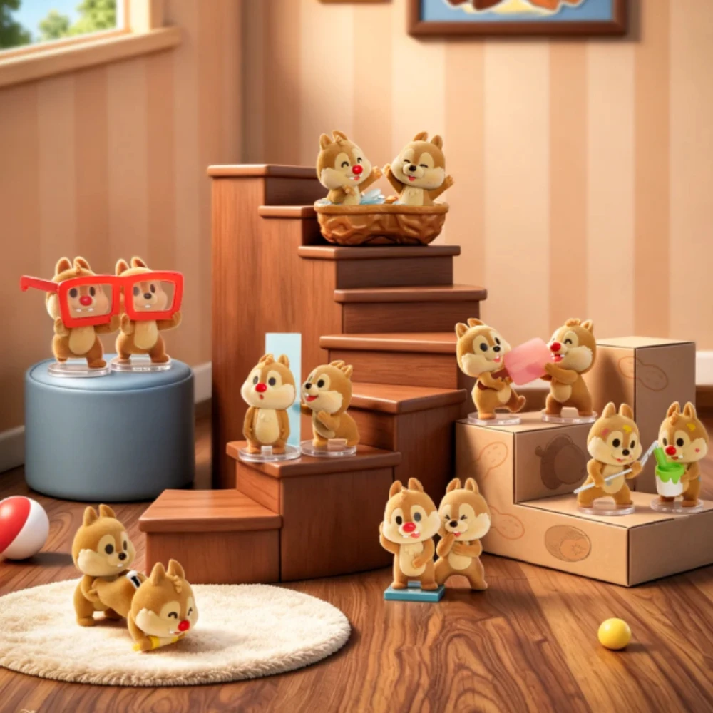 

52TOYS The Disney Chi-Chi and Titi Sticker Series Cool Collectible Box Set Figurine for Desktop Decoration Gift for Children