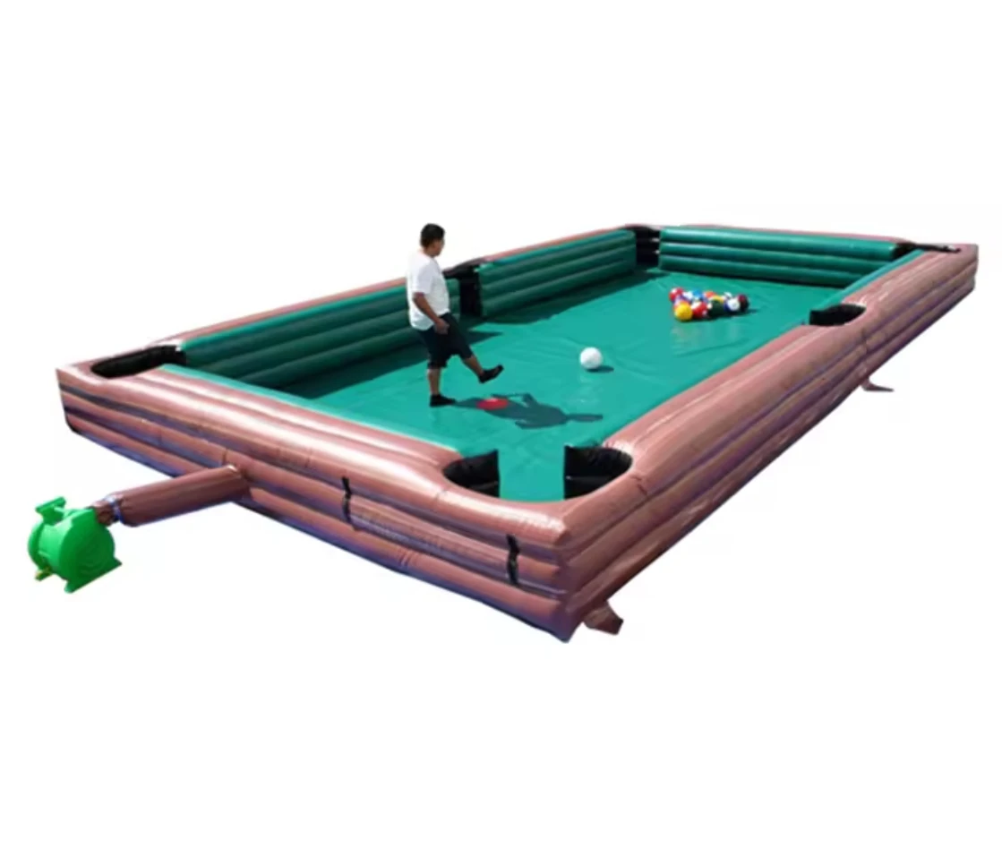

Giant Snooker Football Field Game Inflatable Table Pool/Inflatable Snook Billiards Table
