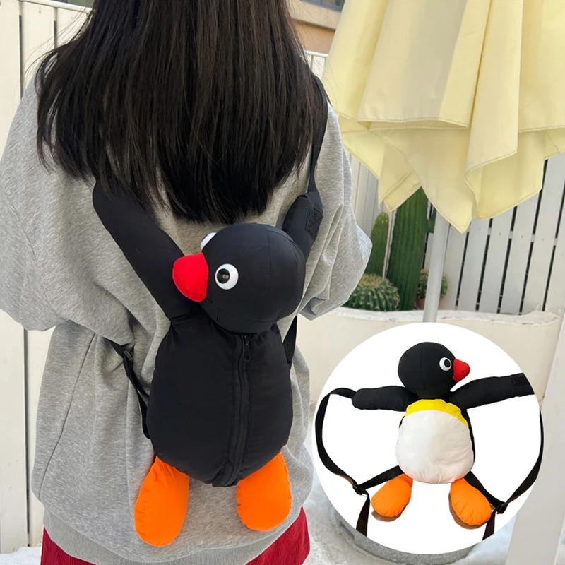 

Cartoon Cute Penguin Plush Backpack Creative Fashion Plush Toy Backpack For Children Soft Stuffed Animal Bag Birthday Gifts
