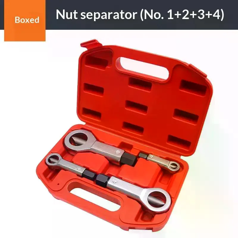 Nut Screw Splitter Set Remover Tools,Rusted Nut Breaker,Carbon Steel Nut Remover Extractor,Manual Pressure Nut Cracker Splitter