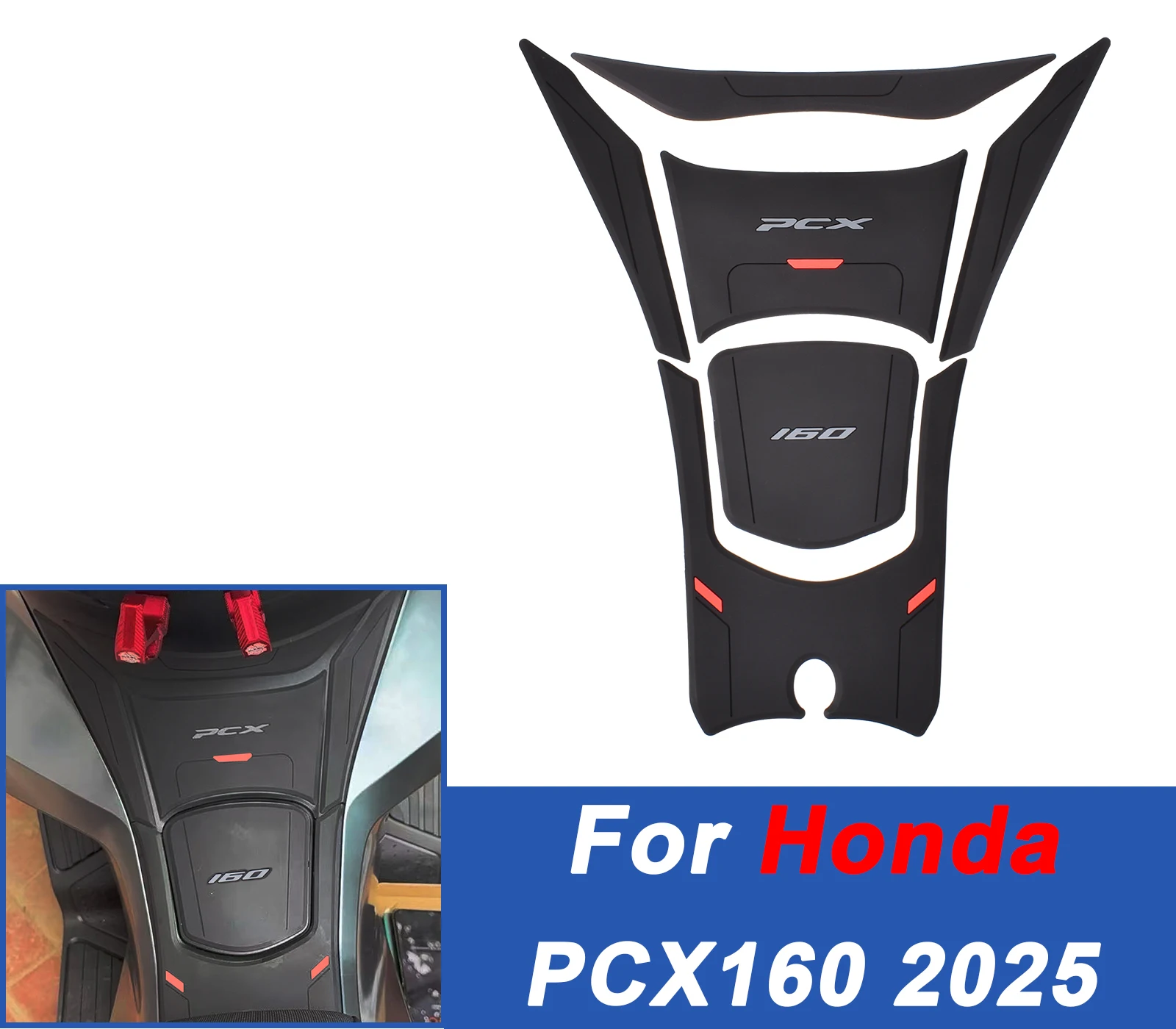 

Для Honda PCX 160 2025-комплект защитных наклеек для мотоцикла, наколенники на топливный бак, противоскользящая, устойчивая к царапинам наклейка