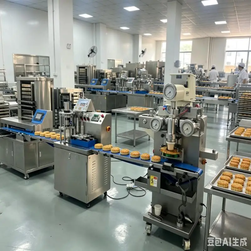 Customized Mooncake Pancake Stamping Making Machine Stainless Steel Dough Forming Equipment Food Factory Production