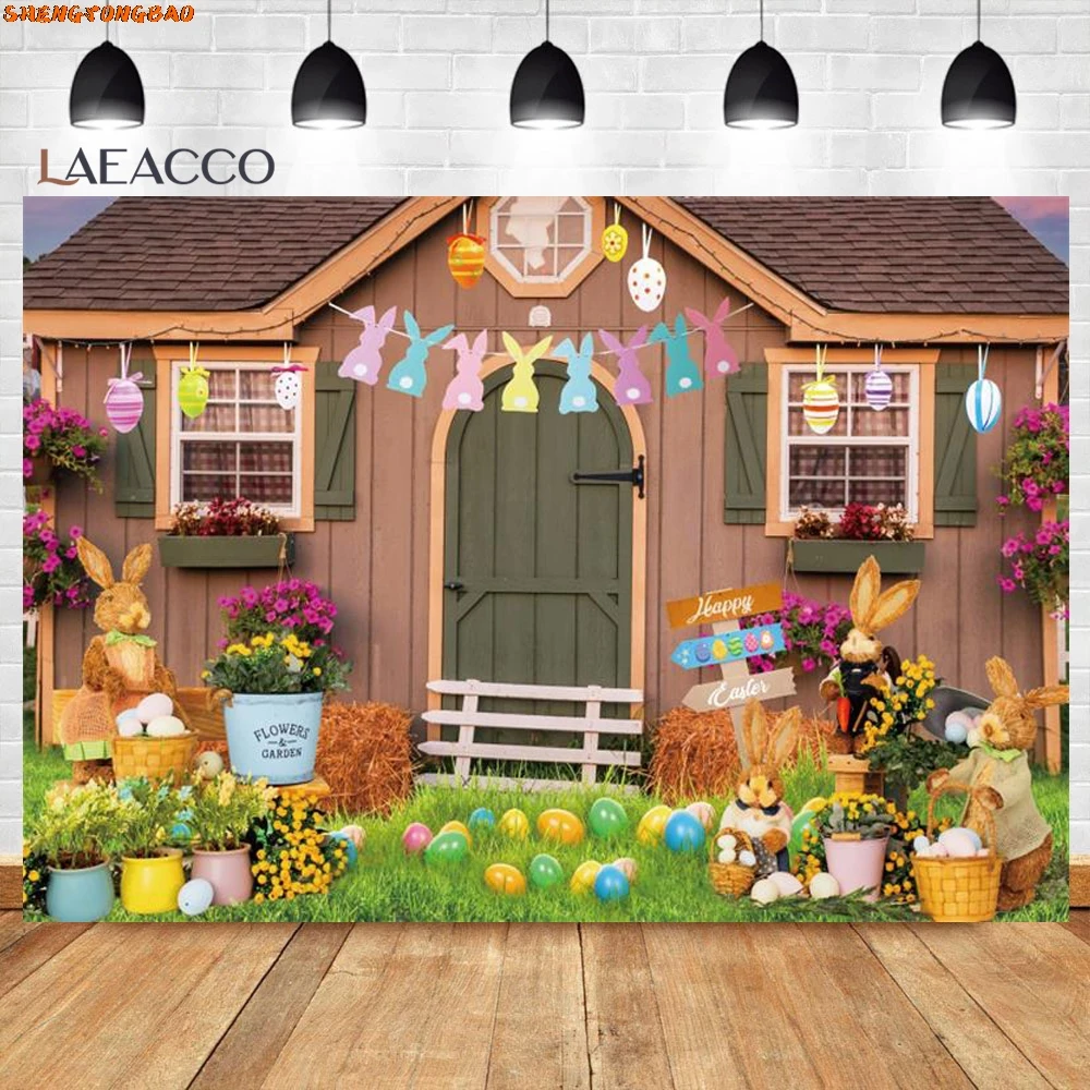 イースターボードの背景,写真の背景,春の庭,緑の草,カラフルな卵,ウサギ,赤ちゃんの肖像画,写真スタジオ