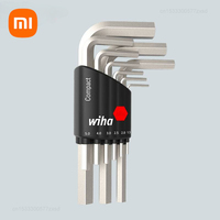 Xiaomi Wiha 9 in 1 Inner Hexagonal Wrench Kit Multifunction Set Mini Portable Repair Tools Nut Extractor Socket Wrench Tool Set