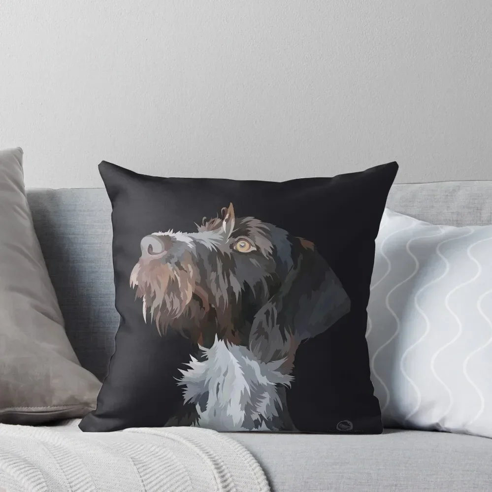 

German Wire Haired Pointer Throw Pillow Decorative Cushions Throw Pillow Covers Marble Cushion Cover Pillow Decor