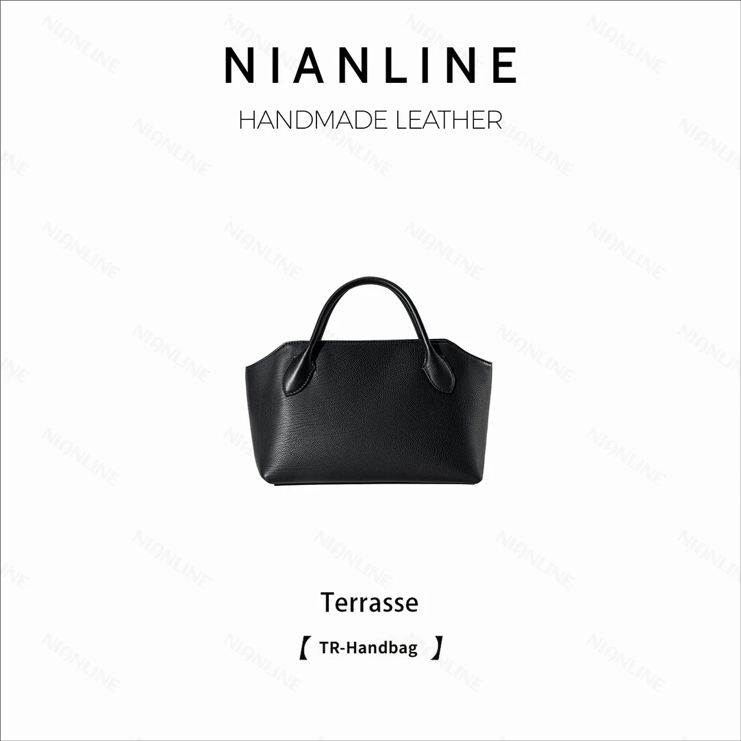 NIANLINE.terrasse Bauletto Calfskin Versatile Commute Handbag