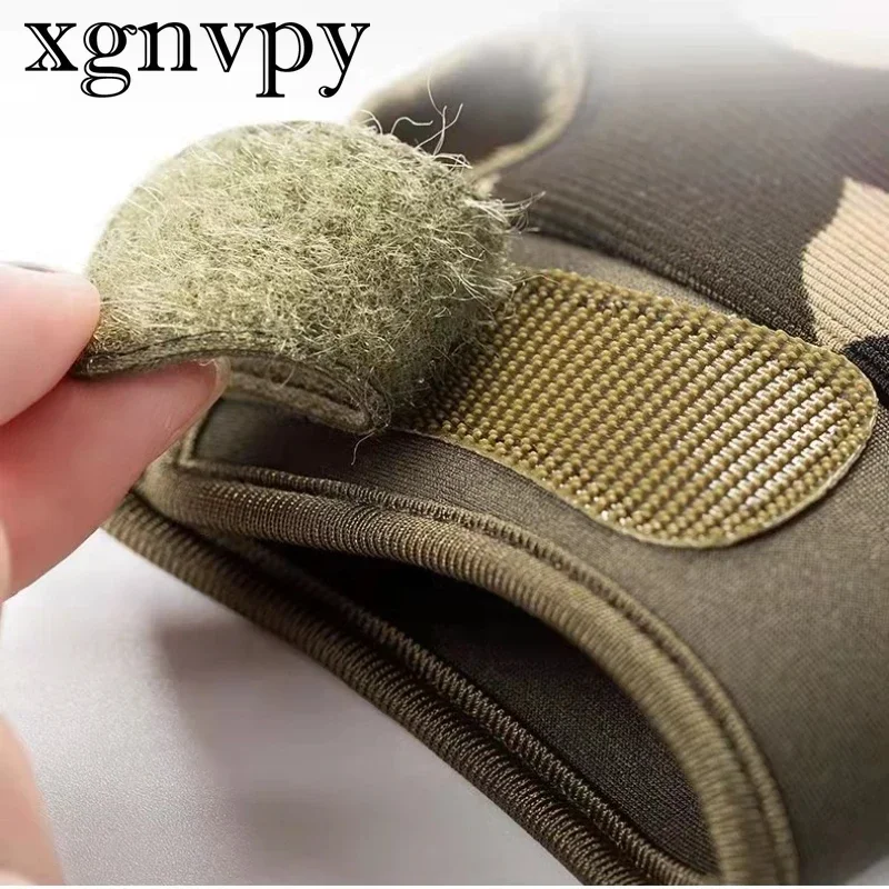 Xgnvpy guanti mezze dita per bambini antiscivolo protezione da allenamento equitazione sport 8-15 anni guanti militari a ventaglio