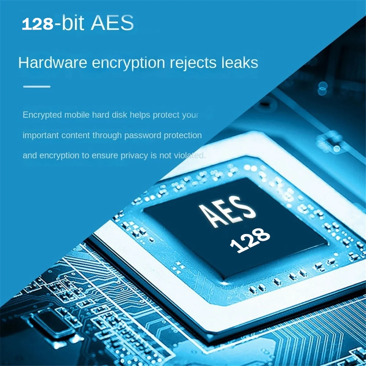 128G Type-C Digital Encryption M.2 SATA SSD Hard Disk Drive