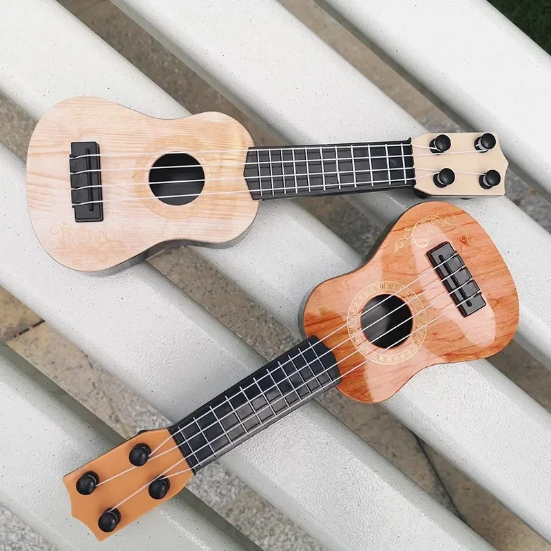 4 Strings Classical Ukulele Guitar Toy Musical Instruments for Kids Mini Guitar Early Education Small Guitar Toys for Kids