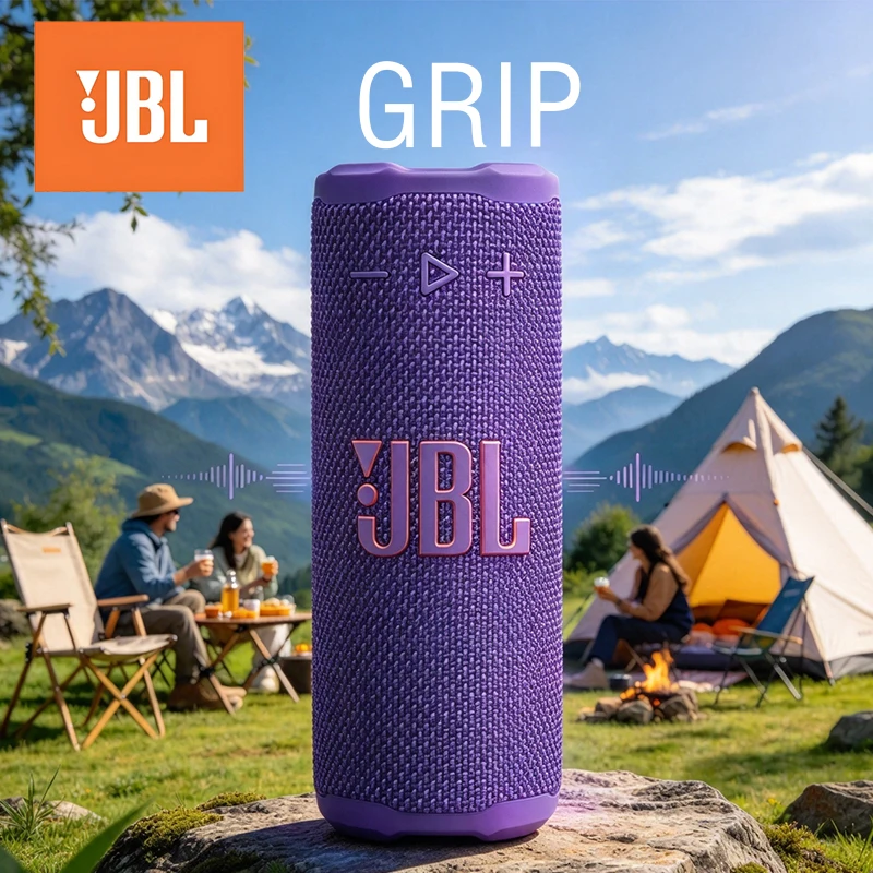 JBL GRIP Music Neon Can Portable Speaker 12 Hour Long Range JBL Professional Heavy Bass Outdoor Bluetooth Speaker
