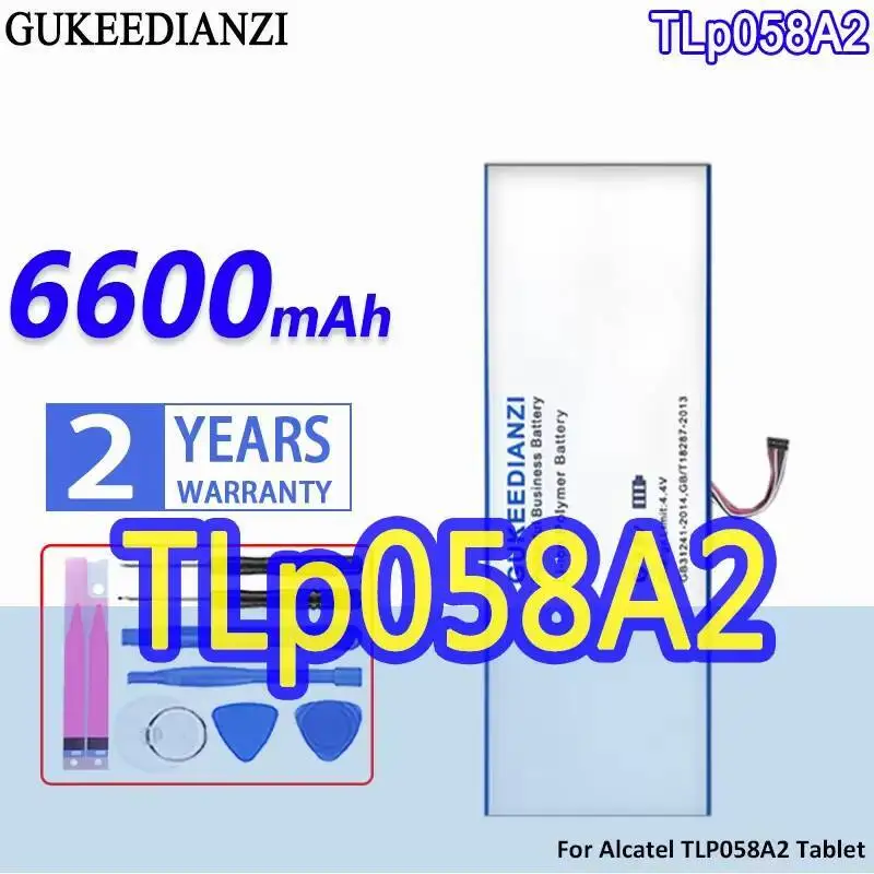 

Легкий аккумулятор для ноутбука Alcatel TLP058A2 высокой емкости 6600 мАч