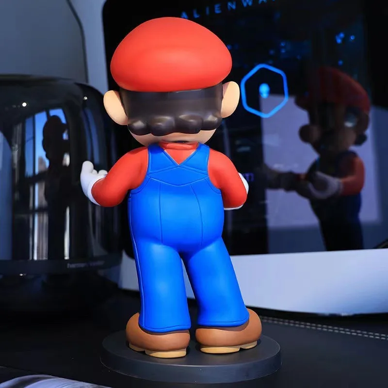 Super Marios Bros figurka telefon pilot zdalnego sterowania uchwyt podporowy 31cm lalki zabawki dla dzieci pokój dzienny pokój dekoracje na prezenty