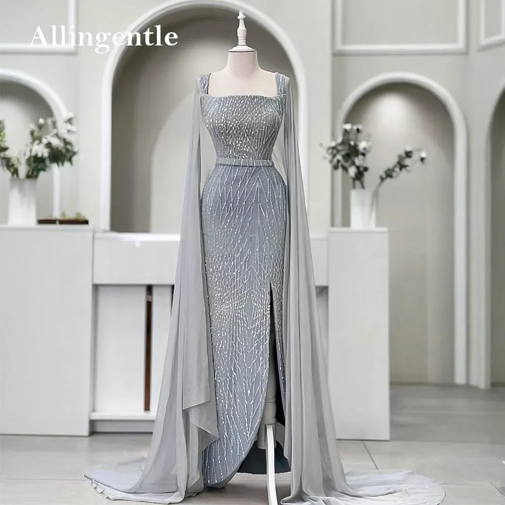 

Arabic Luxury Evening Dresses Cap Sleeves Sequin Mermaid Prom Dress Women's Elegant Wedding Ceremony Party Guest Gown Customized