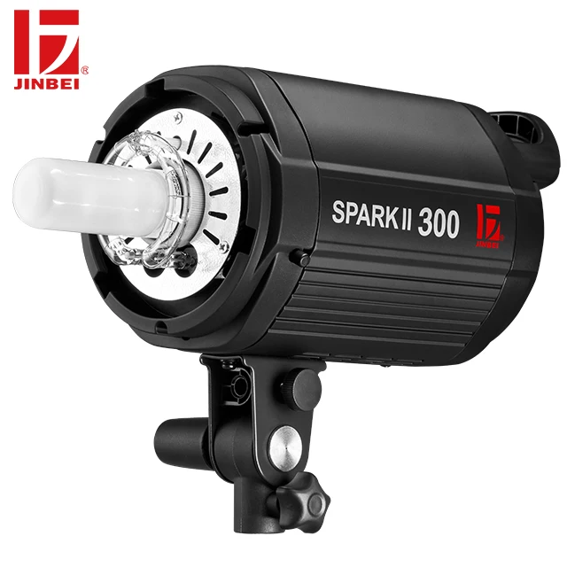 JINBEI SparkII-300 300W Studio Flash Strobe Video Shooting Camera Led Video Photo Studio Light