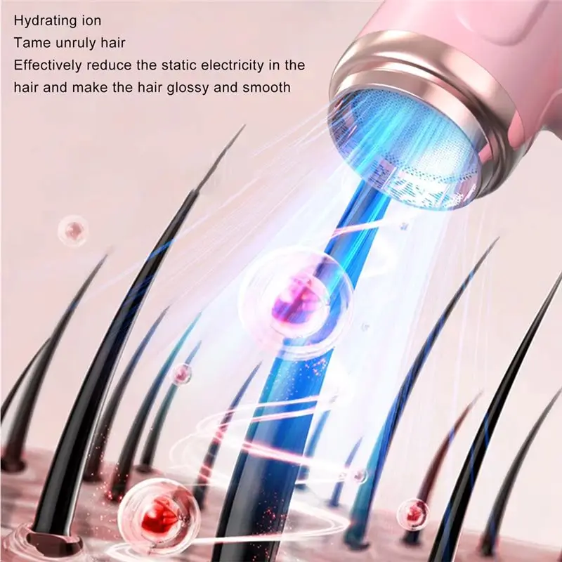 B02C-Portable Hair Dryer Dryer 200W Fast Drying Hair Dryer Hair Dryer With Nozzle For Travel WHITE