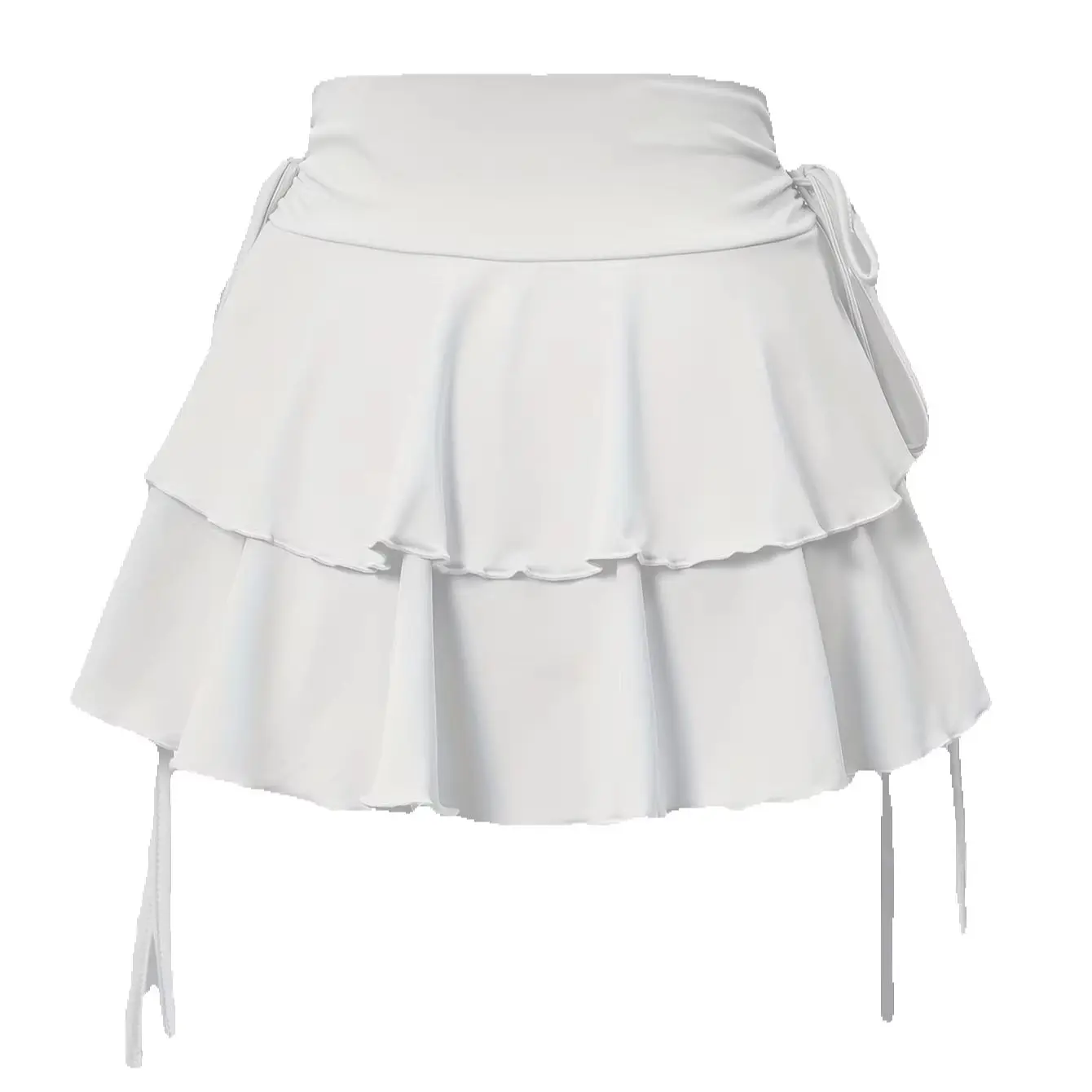 New Solid Color Skirt Women Summer Fashion Outdoor Versatile High Waist Slim Fit Elastic Waist Short Skirt Goods In Stock