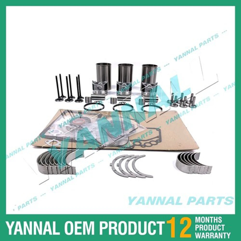

For Yanmar YM330D YM336D YM2310 YM3300 3T84HL 3T84HLE Overhaul Rebuild Kit NEW