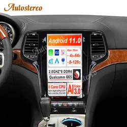 8+256 G6 Android 11 For JEEP Grand Cherokee 2010-2020 Tesla style Car GPS Navigation Head Unit Multimedia Player Auto Radio Tape