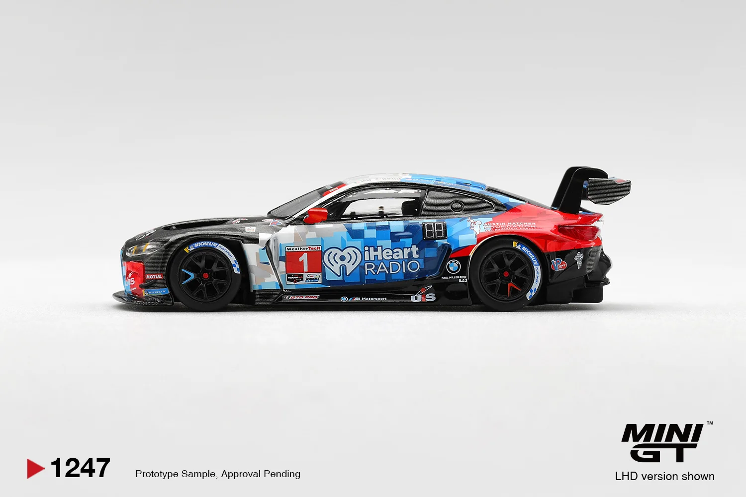 MINIGT 1/64 BMW M4 GT3 EVO #1 Paul Miller Racing 2025 MGT01247-CH Cars Alloy Diecast Metal Model Kids Toys Boys