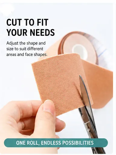 Facial Muscle Lifting Tape Anti-Wrinkle Face Lift Patch Elastic Kinesiology Tape for Jawline Firming Skin Tightening Beauty Care - view 2