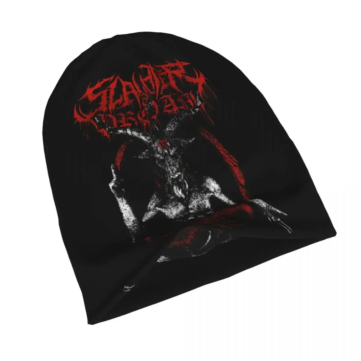 Slaughter To Prevail Goat Bonnet Homme Autumn Spring Thin Skullies Beanies Baphomet Satan Lucifer Caps For Men Women Hats