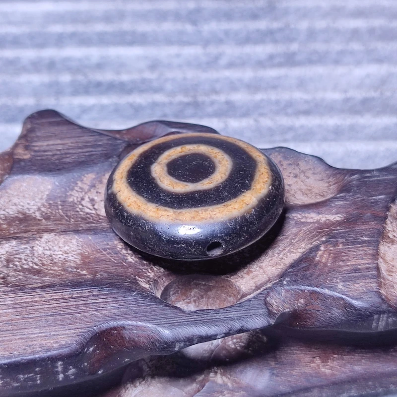 Tibetan Eye Totem Sky Eye Dzi Bead Double Sided 1 Eye Round Cake Agate Dzi Bead Goat Eye Bead Free Shipping