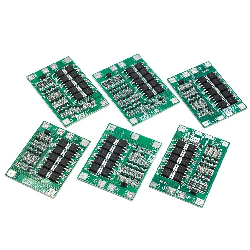 3S/4S 40A 60A Li-ion Battery Charger Protection Board 18650 BMS For Drill Motor 11.1V 12.6V/14.8V 16.8V Enhance/Balance