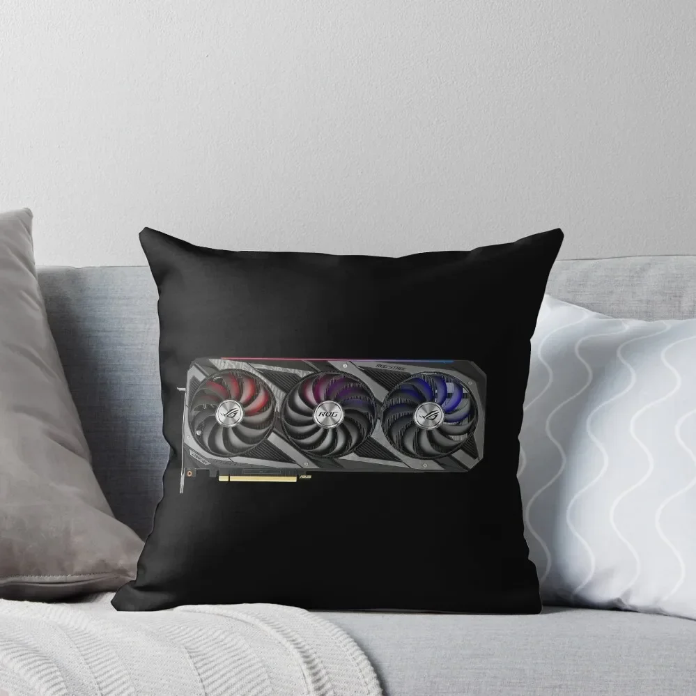 RTX 3070 3080 3090 Asus Rog Strix OC Gaming Throw Pillow christmas pillow case Pillow Case Christmas