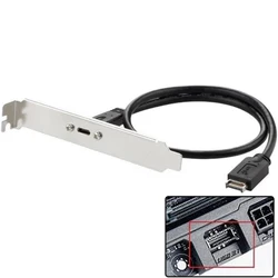 USB 3.1 Front Panel Header Type-E To Type-C Adapter 0.5m Motherboard Extension Cable with Panel Mount Screw for ASUS Desktop